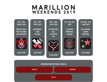 Tablet Screenshot of marillionweekend.com